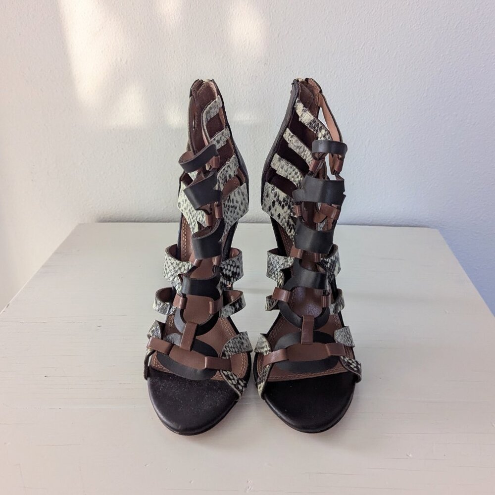 Bcbgmaxazria Valentina Python Leather Heels, 8 - image 4